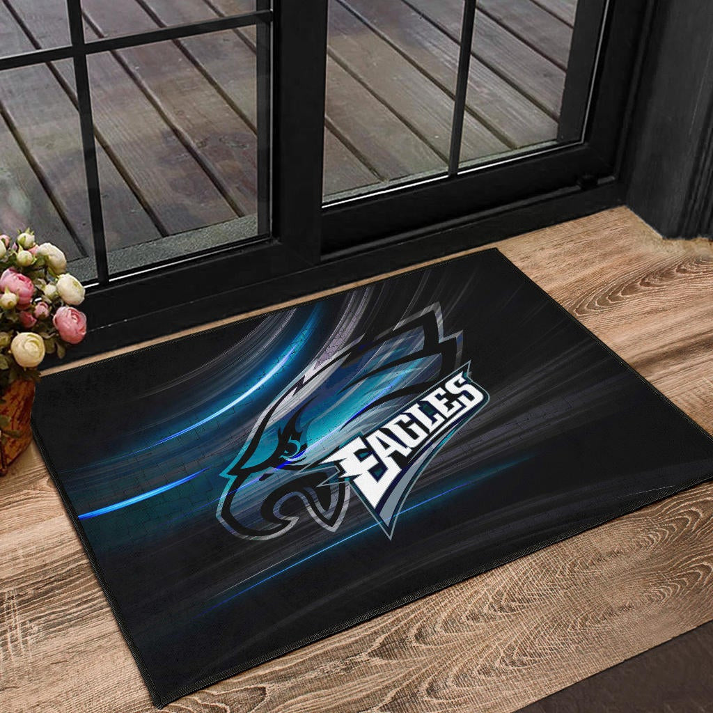 Philadelphia Eagles American Football Team Door Mat Eagle Head Go Eagle Metal Blade Door Mat Home Decor