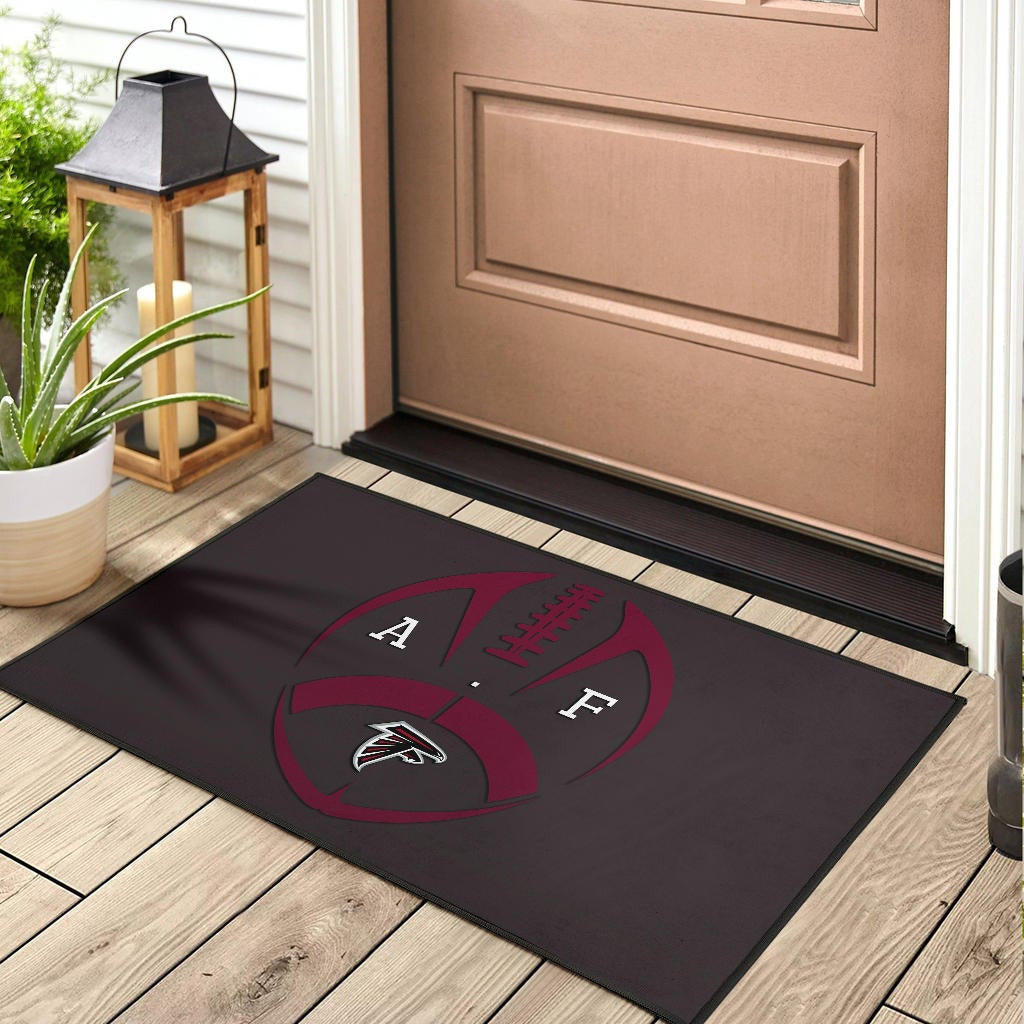 American Football Team Door Mat - Atlanta Falcons A.F Minimalist Rugby Door Mat Home Decor