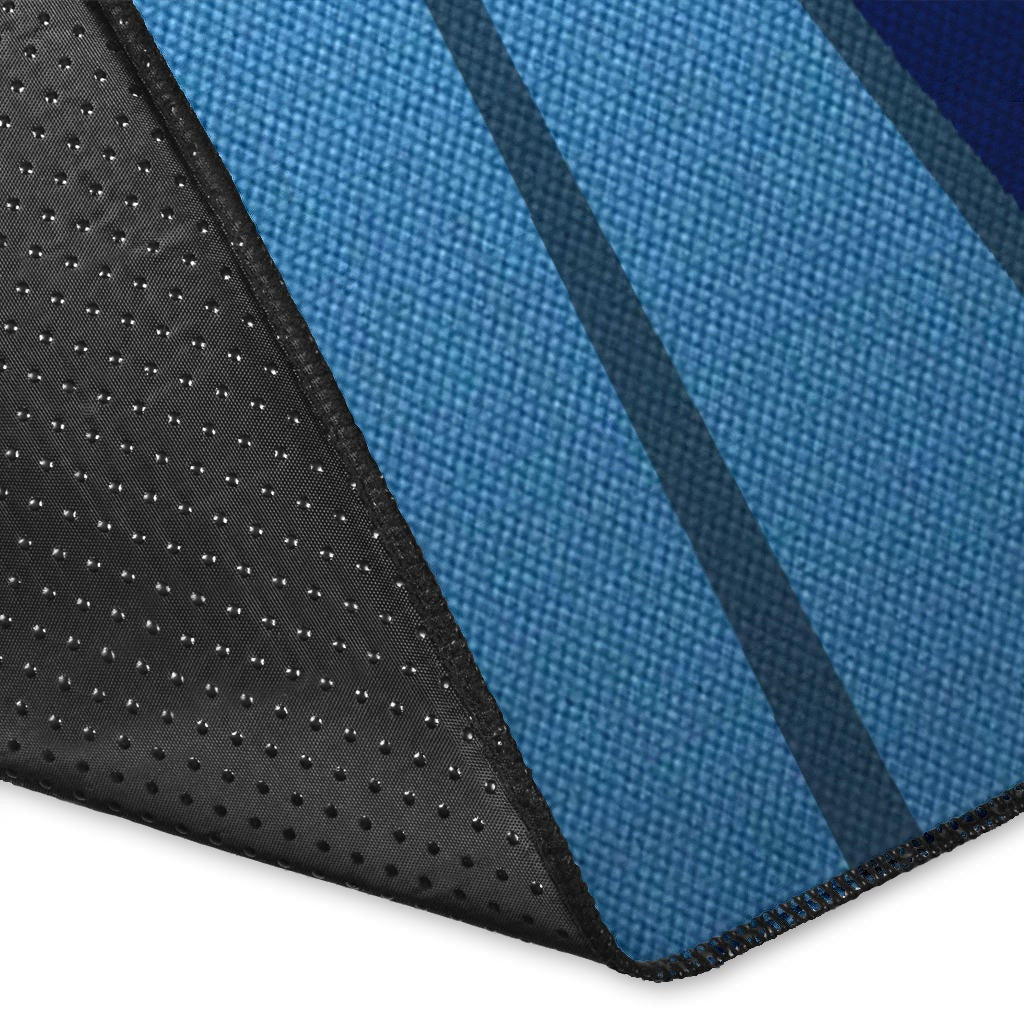 New York Giants American Football Team Area Rug Claw Scratches Reveal NY Text Blue Helmet Rugs Home Decor