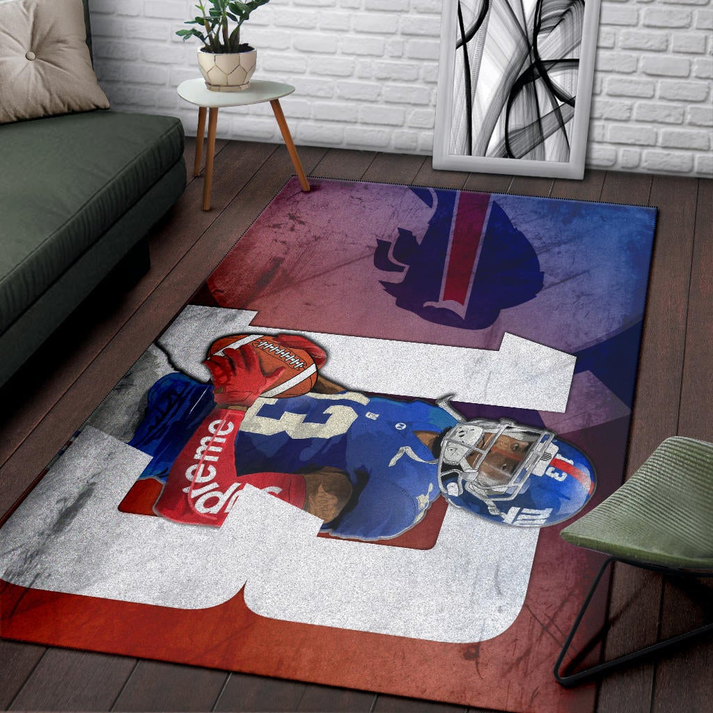 Buffalo Bills American Football Team Area Rug Blue Strongest Buffalo Fighting Est 1960 Text Rugs Home Decor