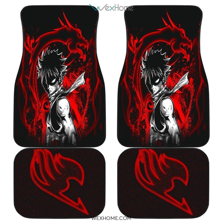 Natsu Dragneel Front And Back Car Mats