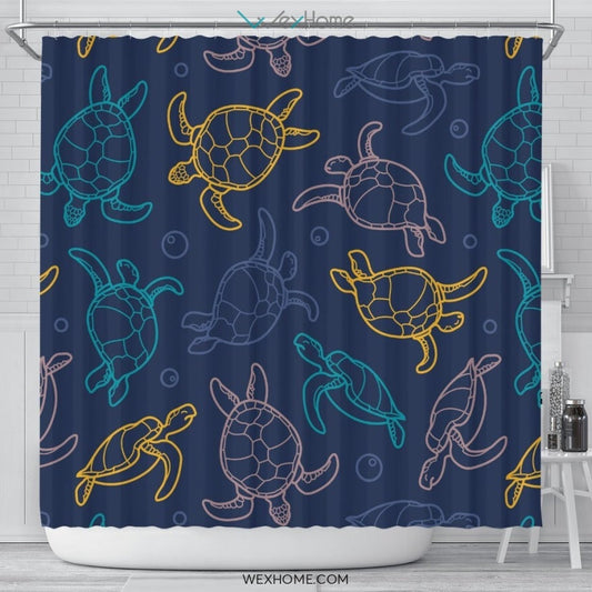Turtle Shower Curtain