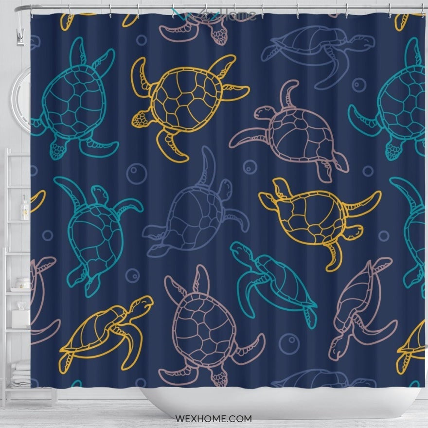 Turtle Shower Curtain