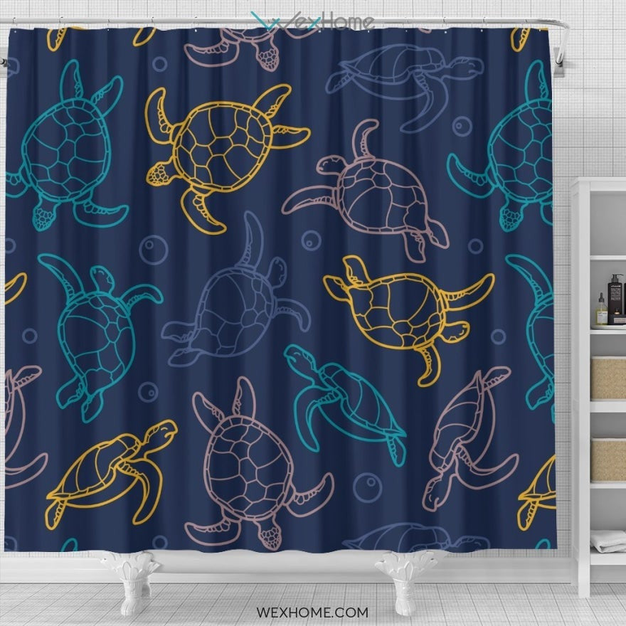 Turtle Shower Curtain
