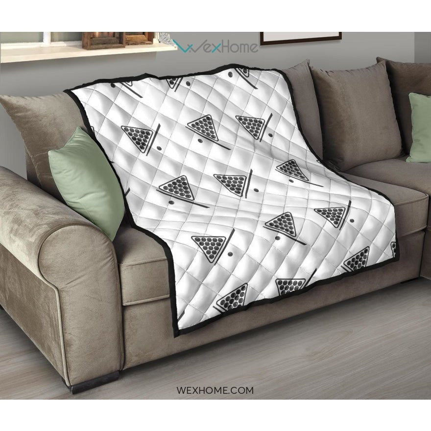 Billiard Ball Pattern Print Design 03 Premium Quilt