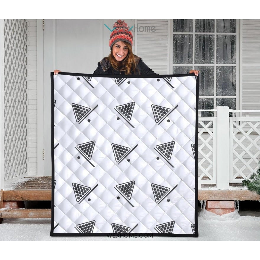 Billiard Ball Pattern Print Design 03 Premium Quilt