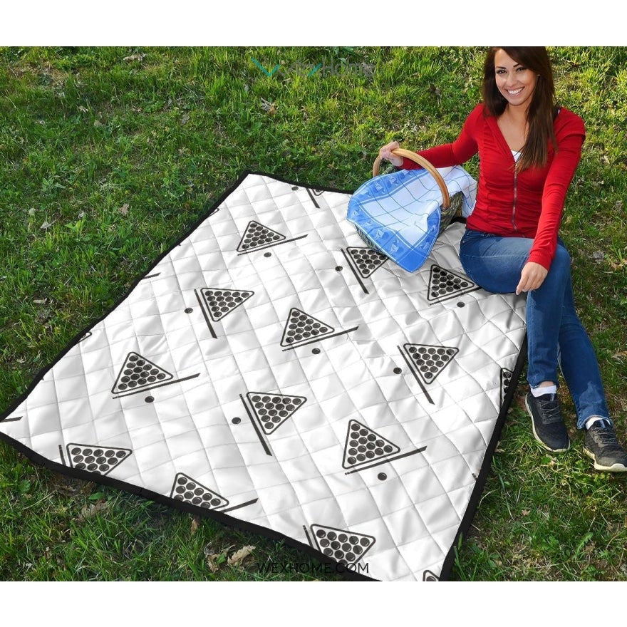 Billiard Ball Pattern Print Design 03 Premium Quilt