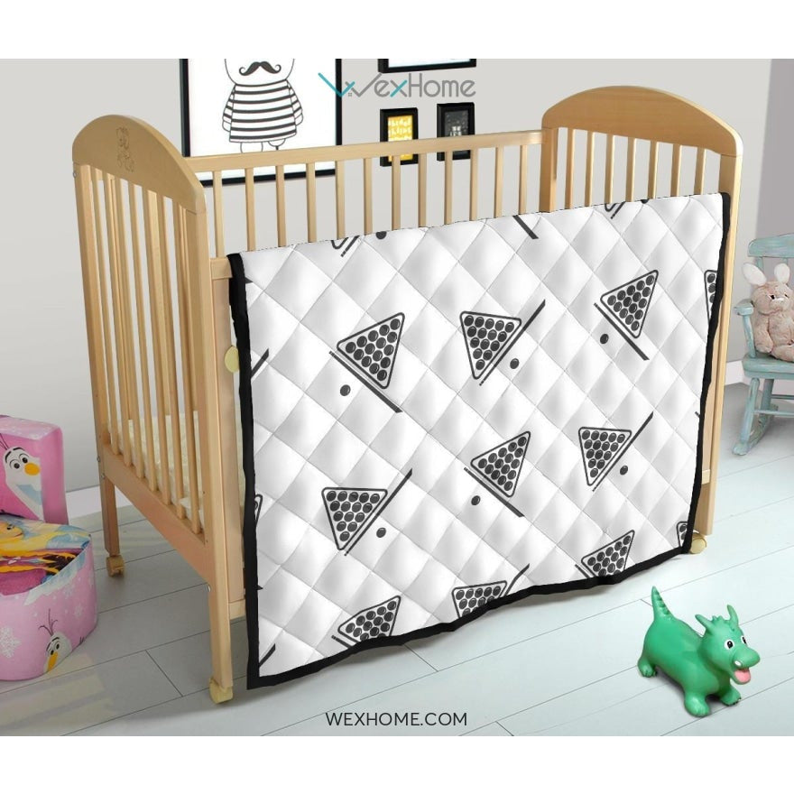 Billiard Ball Pattern Print Design 03 Premium Quilt