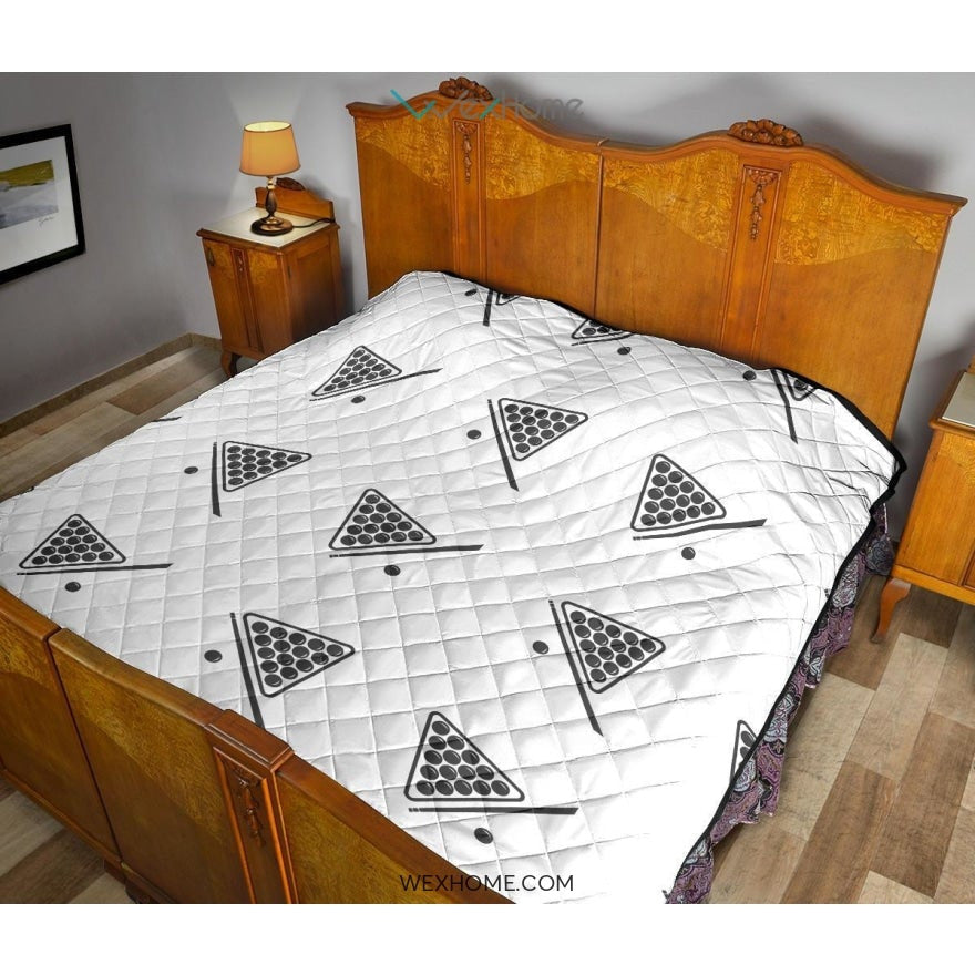 Billiard Ball Pattern Print Design 03 Premium Quilt