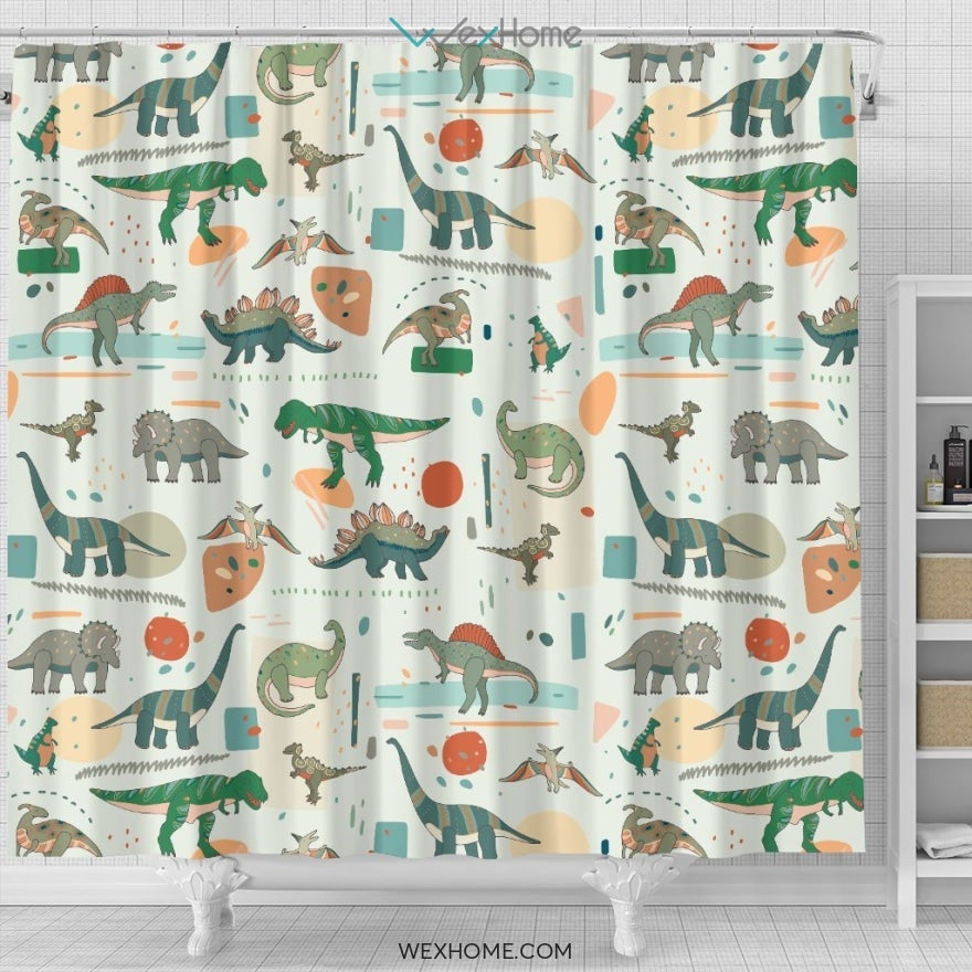 Dinosaur Shower Curtain
