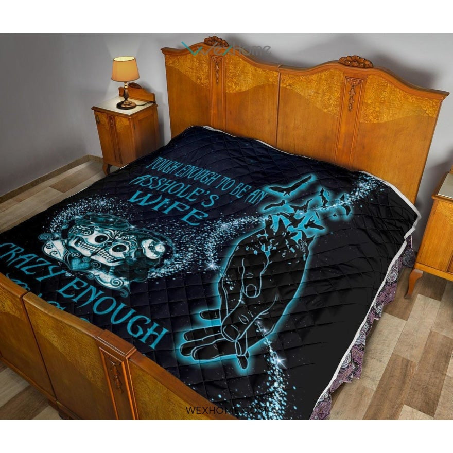 Tough Enough To Be Wife Premium Quilt