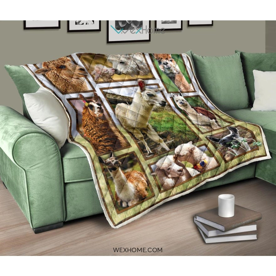 WEXHOME 3D Llama Premium Quilt