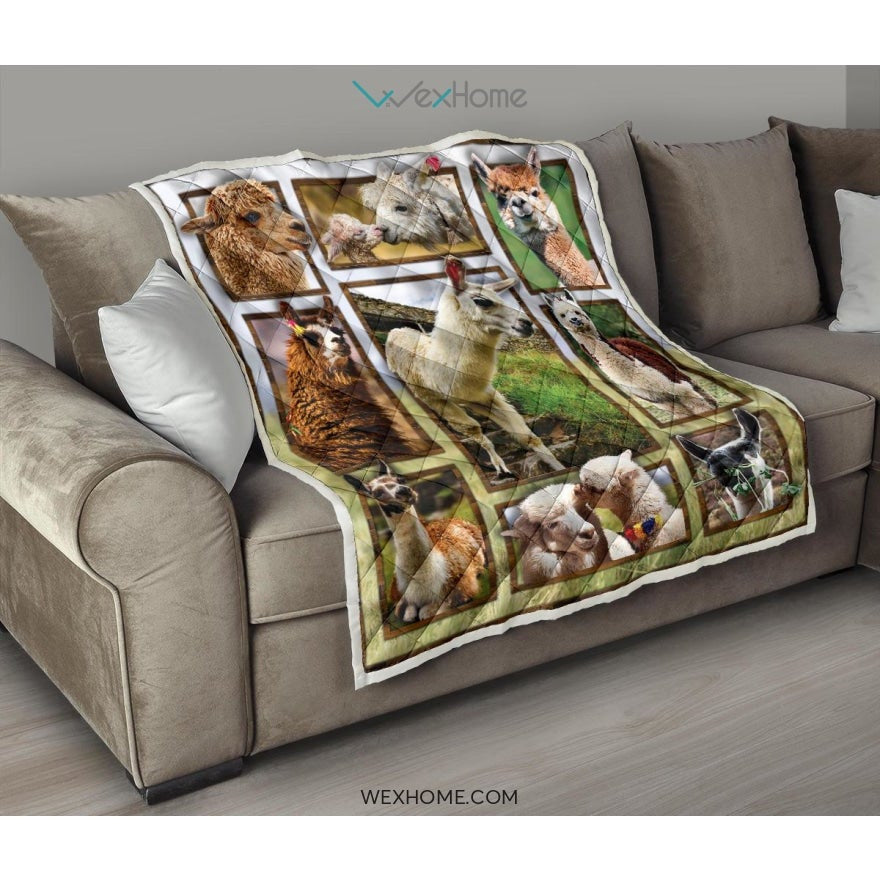 WEXHOME 3D Llama Premium Quilt