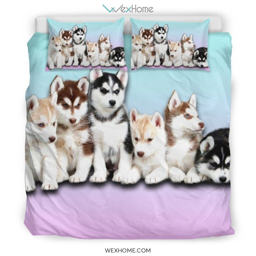 Family Husky Bedding Set