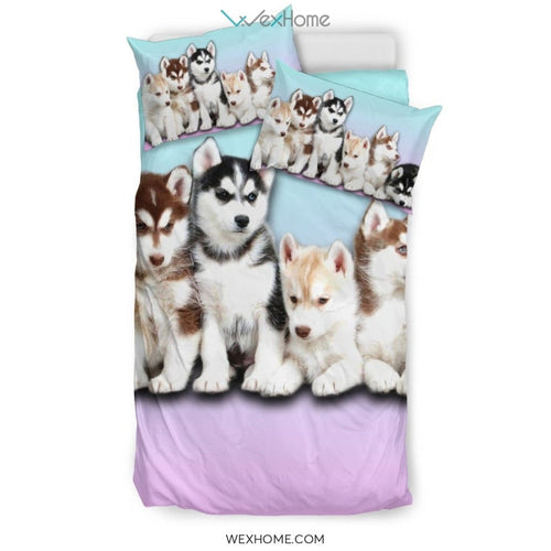 Family Husky Bedding Set