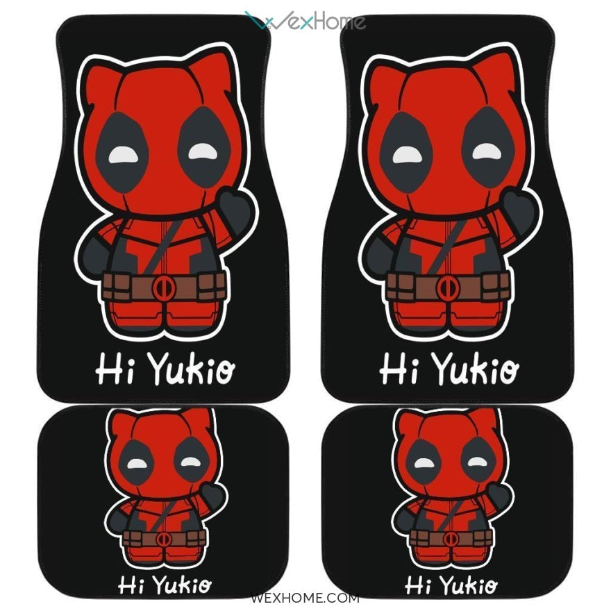 Cute Spiderman Front And Back Car Mats