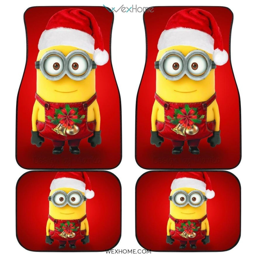 Minions Christmas Front And Back Car Mats Best Car Gift 2021