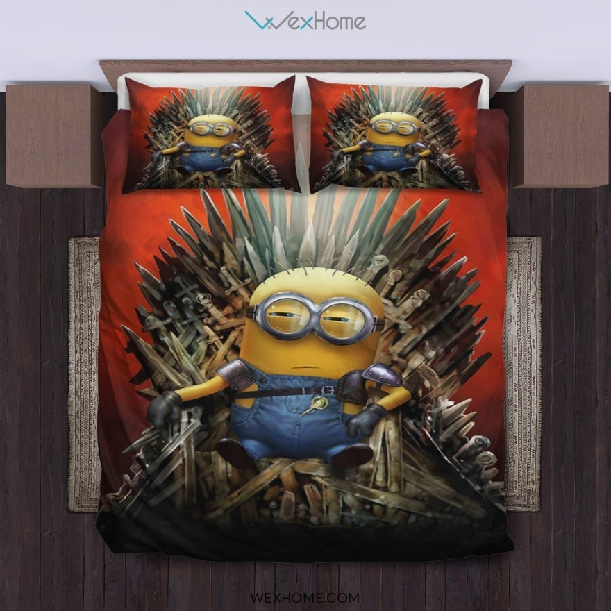 Minion Game Of Thrones Bedding Set - duvet cover and pillowcase set - Unique Design Amazing Gift