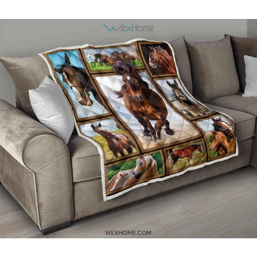 WEXHOME 3D Horse Premium Quilt