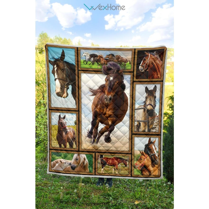WEXHOME 3D Horse Premium Quilt