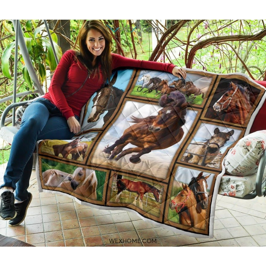 WEXHOME 3D Horse Premium Quilt