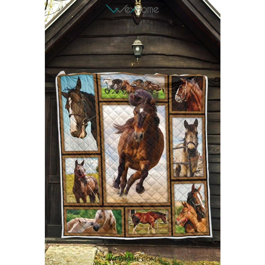 WEXHOME 3D Horse Premium Quilt