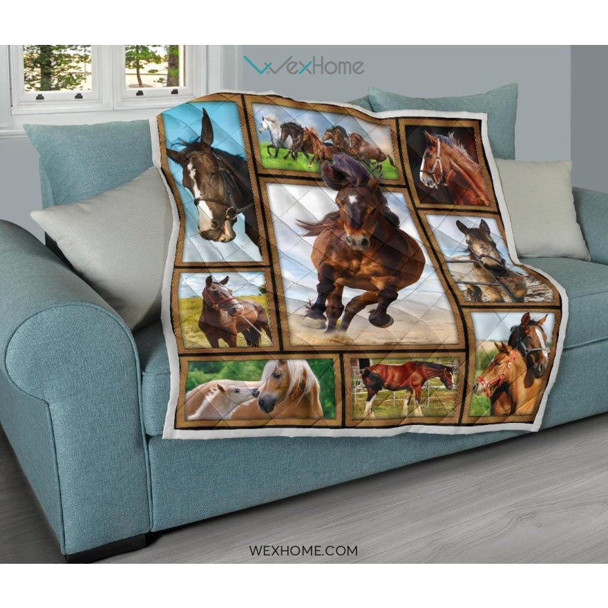 WEXHOME 3D Horse Premium Quilt