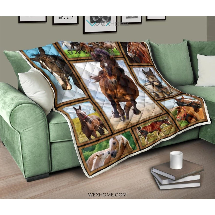 WEXHOME 3D Horse Premium Quilt