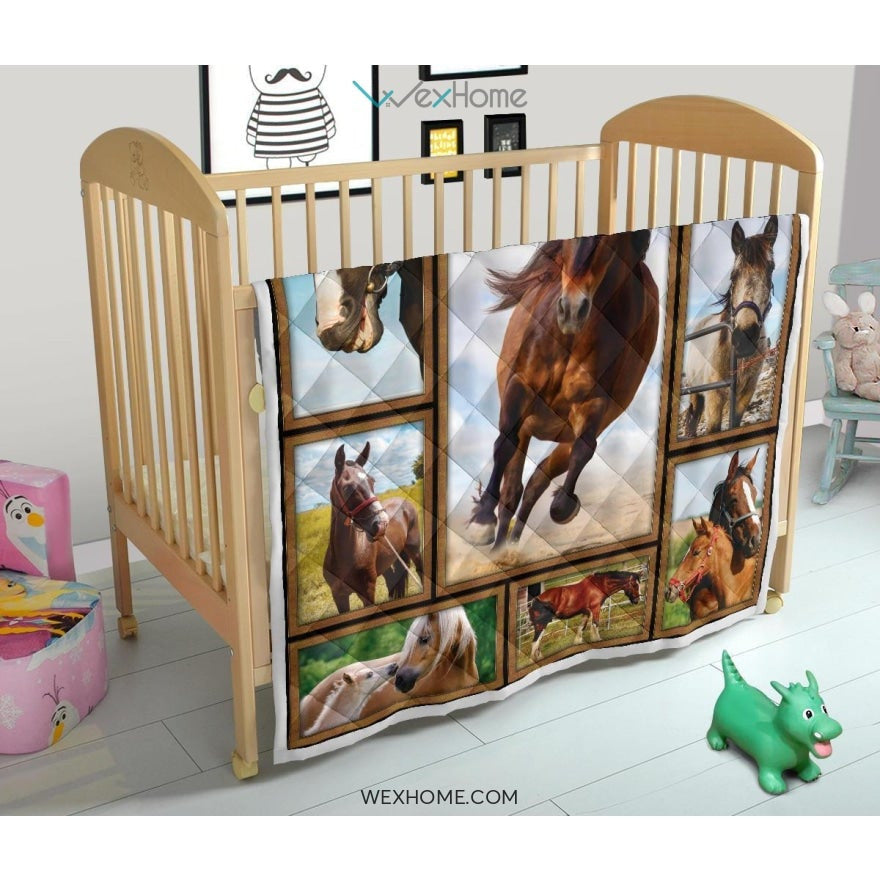 WEXHOME 3D Horse Premium Quilt