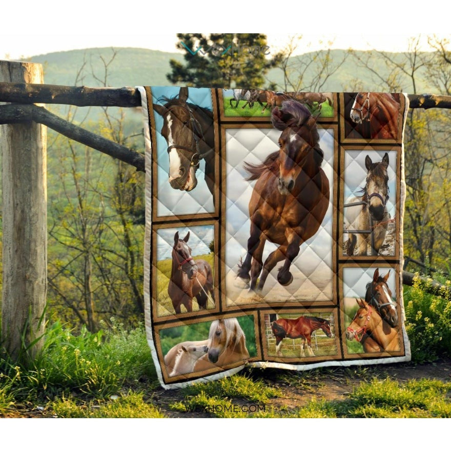 WEXHOME 3D Horse Premium Quilt