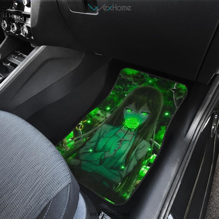 Anime Green Rose Car Mats
