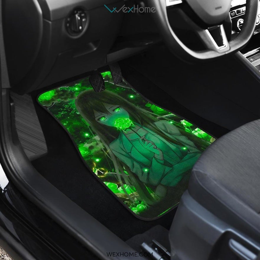 Anime Green Rose Car Mats