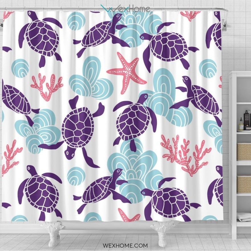 Turtle Shower Curtain