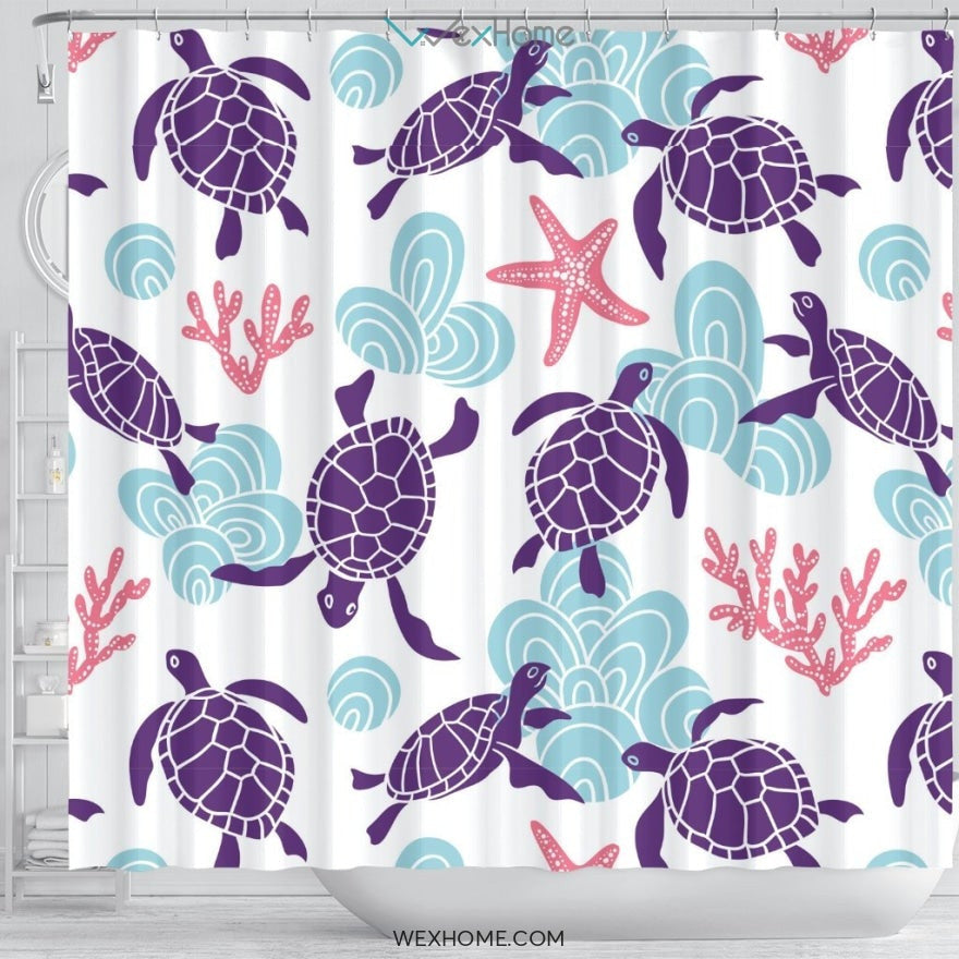 Turtle Shower Curtain