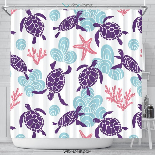 Turtle Shower Curtain