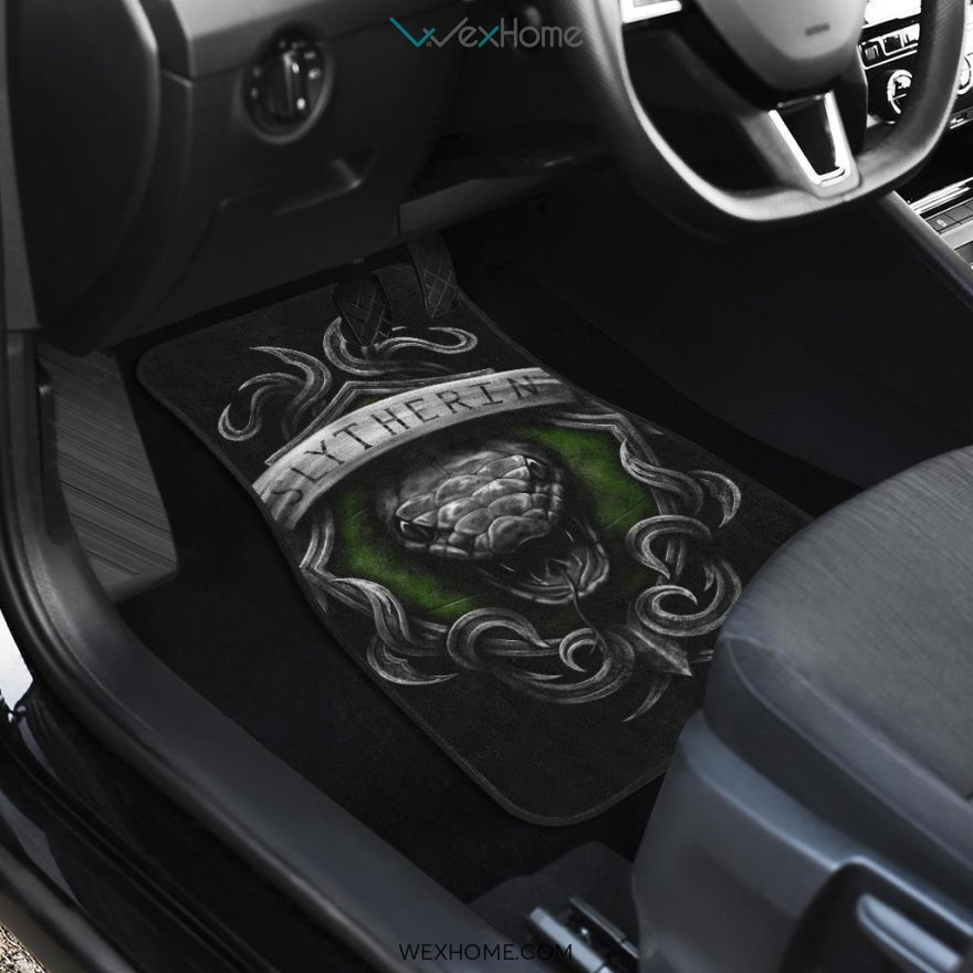 Slytherin Front And Back Car Mats