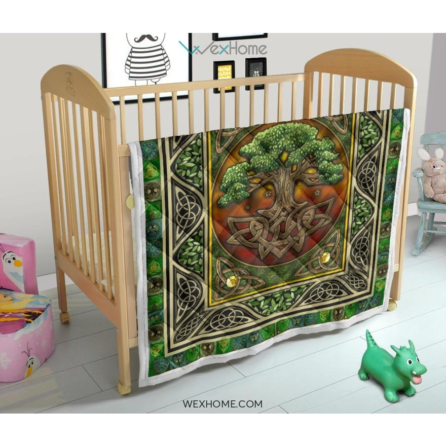 WEXHOME Irish Tree Premium Quilt