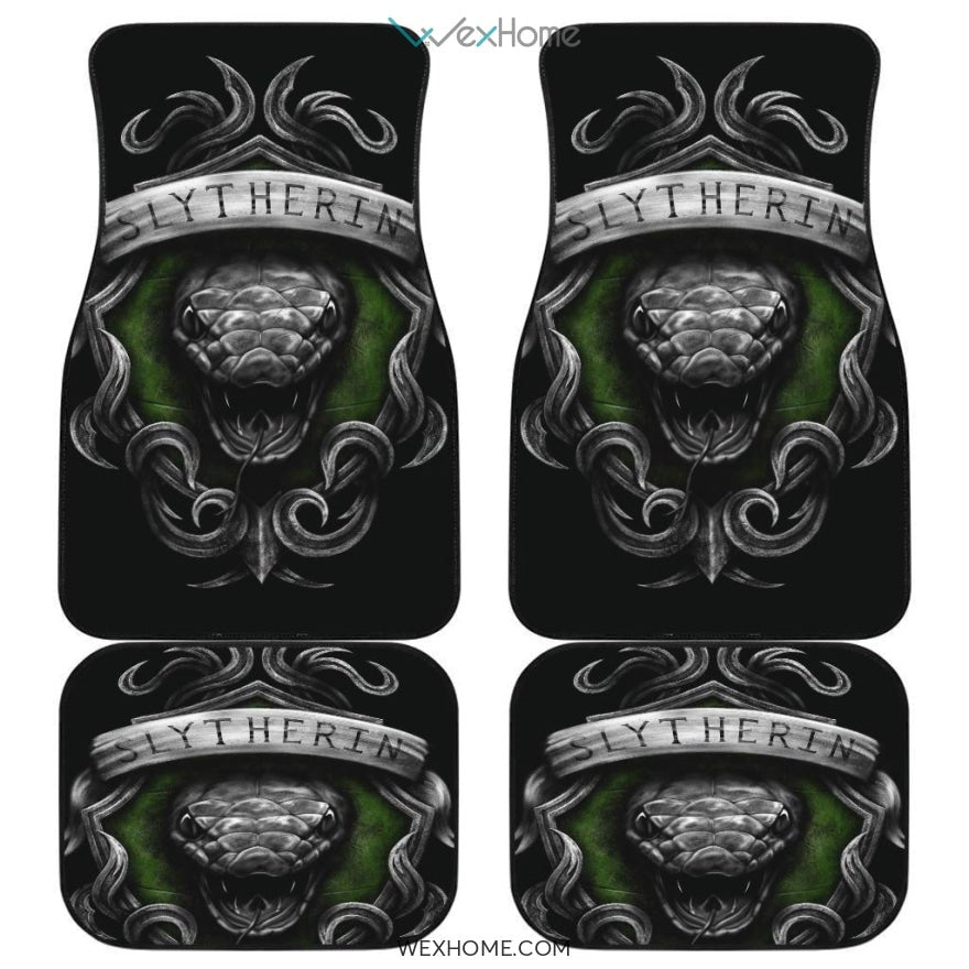 Slytherin Front And Back Car Mats
