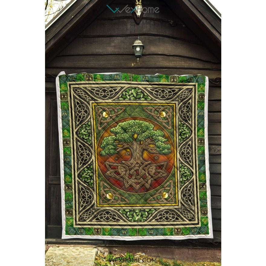 WEXHOME Irish Tree Premium Quilt