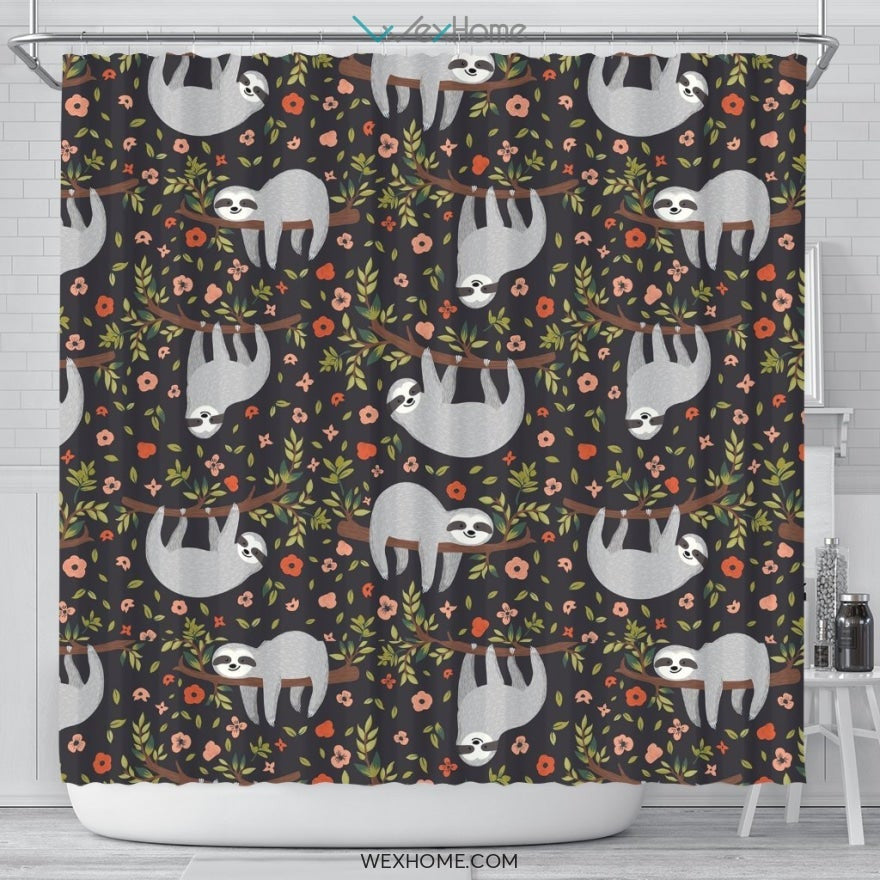Sloth Shower Curtain