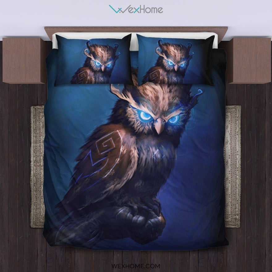Owl Bedding Set 1 - duvet cover and pillowcase set - Unique Design Amazing Gift