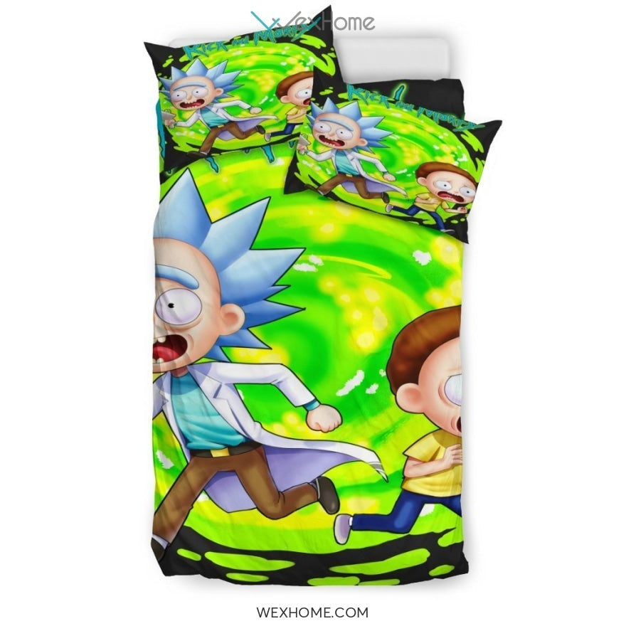 Rick And Morty Bedding Set 2 - duvet cover and pillowcase set - Unique Design Amazing Gift