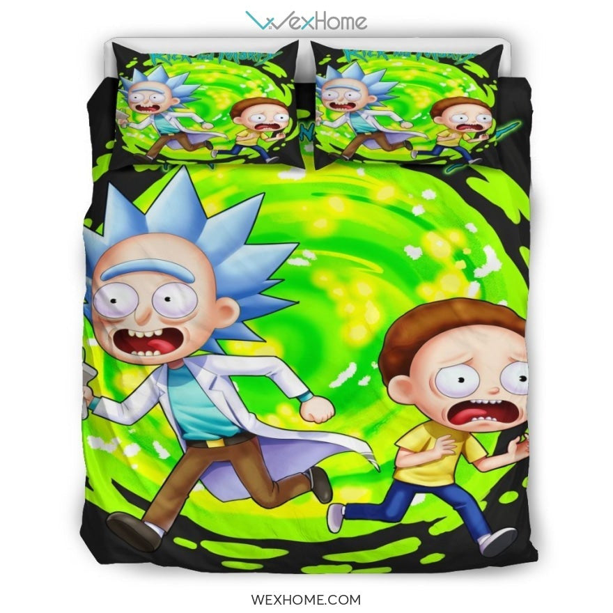 Rick And Morty Bedding Set 2 - duvet cover and pillowcase set - Unique Design Amazing Gift