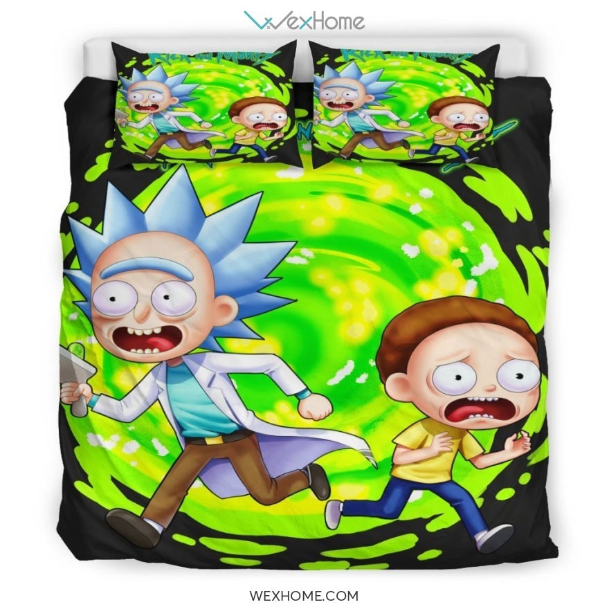 Rick And Morty Bedding Set 2 - duvet cover and pillowcase set - Unique Design Amazing Gift