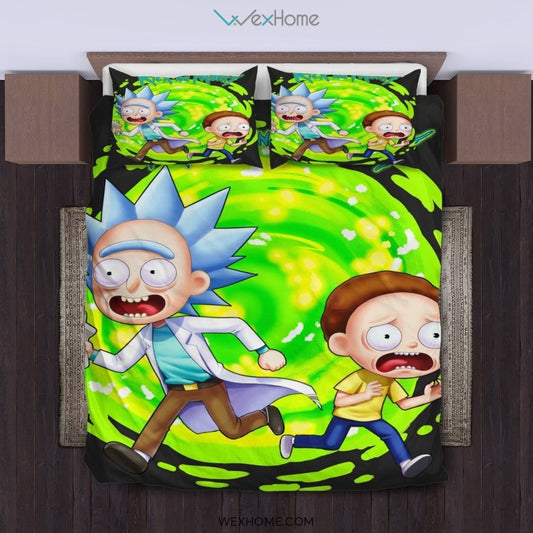 Rick And Morty Bedding Set 2 - duvet cover and pillowcase set - Unique Design Amazing Gift