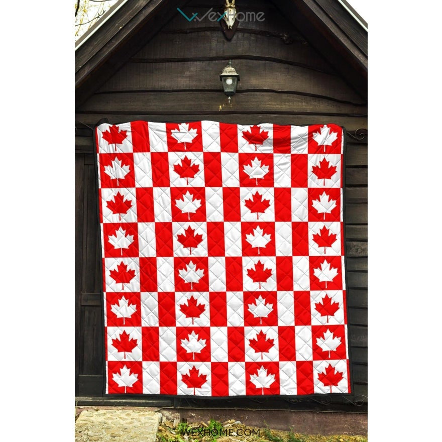 Canada Pattern Print Design 05 Premium Quilt