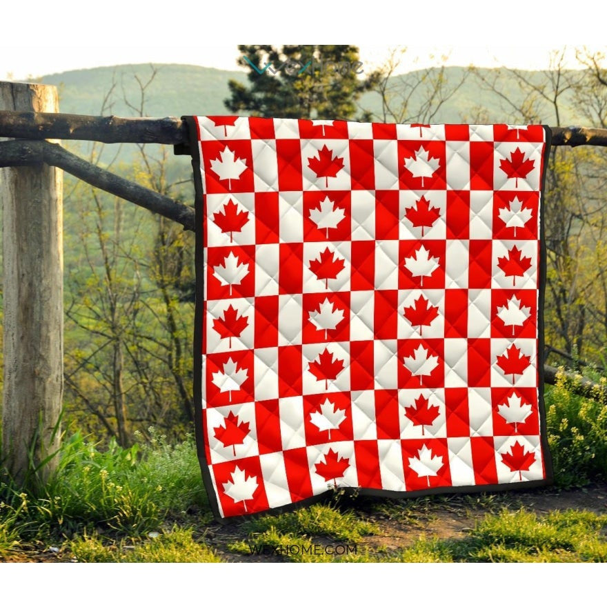 Canada Pattern Print Design 05 Premium Quilt