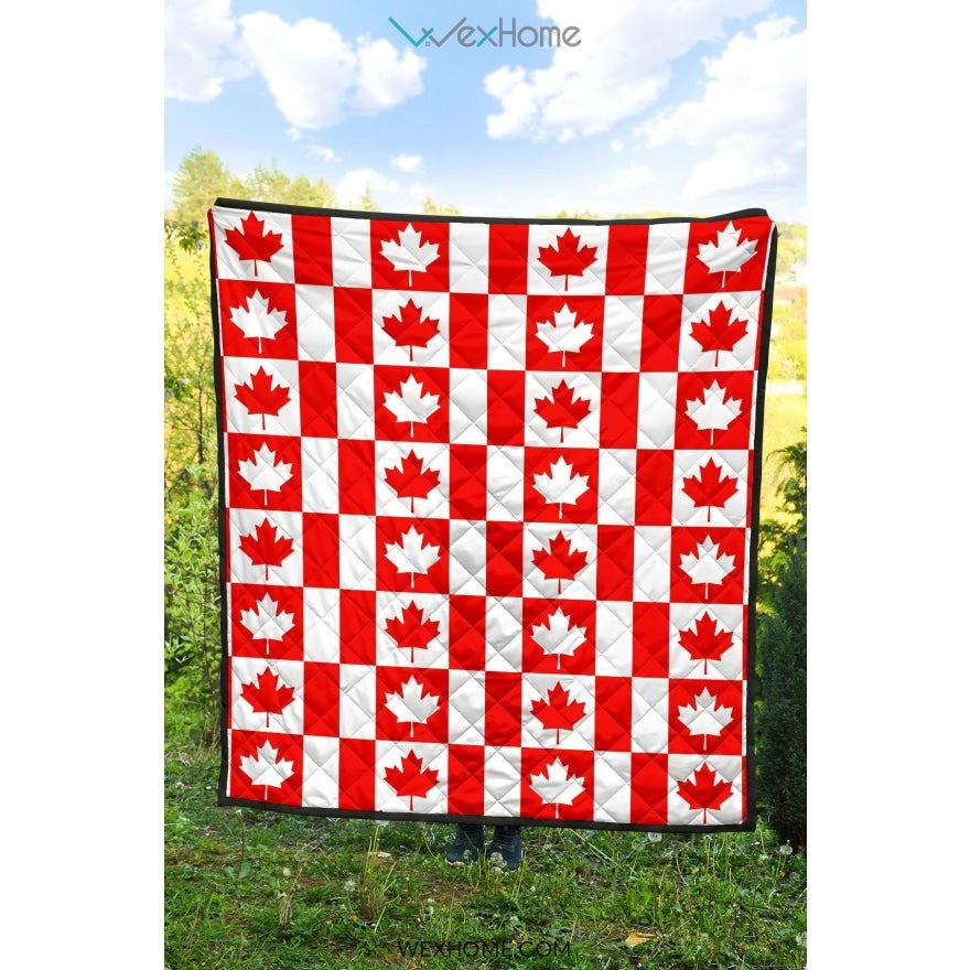 Canada Pattern Print Design 05 Premium Quilt