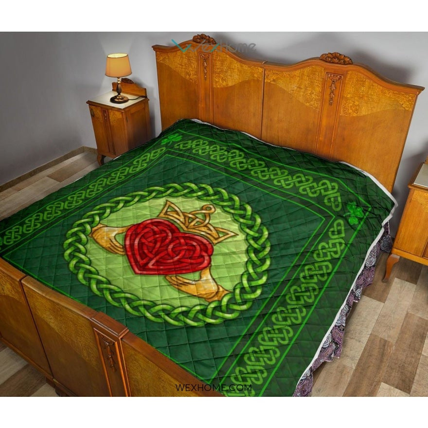 WEXHOME Irish Heart Premium Quilt