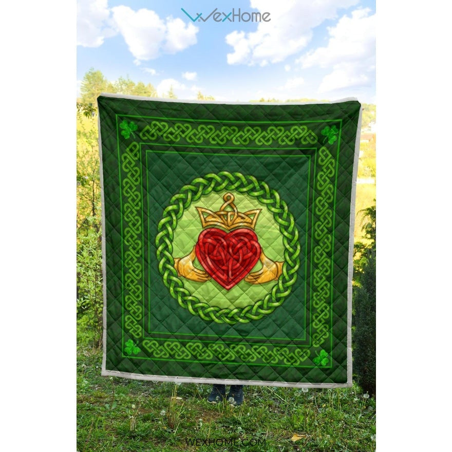 WEXHOME Irish Heart Premium Quilt
